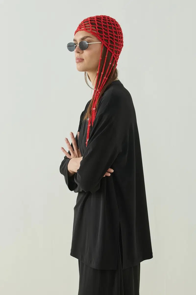Qanu Alya T-shirt Siyah