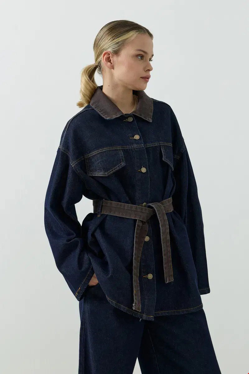 Qanu Arin Denim Takım Lacivert