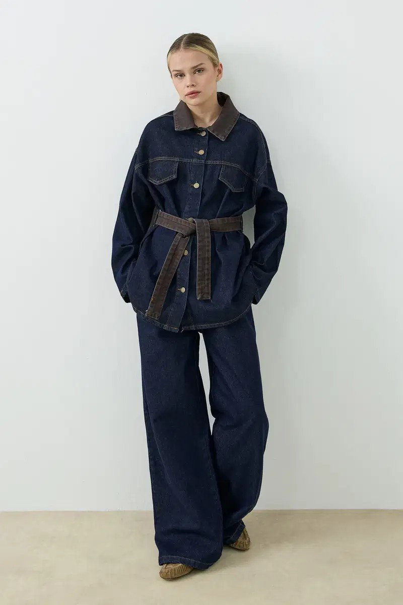 Qanu Arin Denim Takım Lacivert