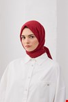 Qanu Bambu Pilise Şal Kırmızı
