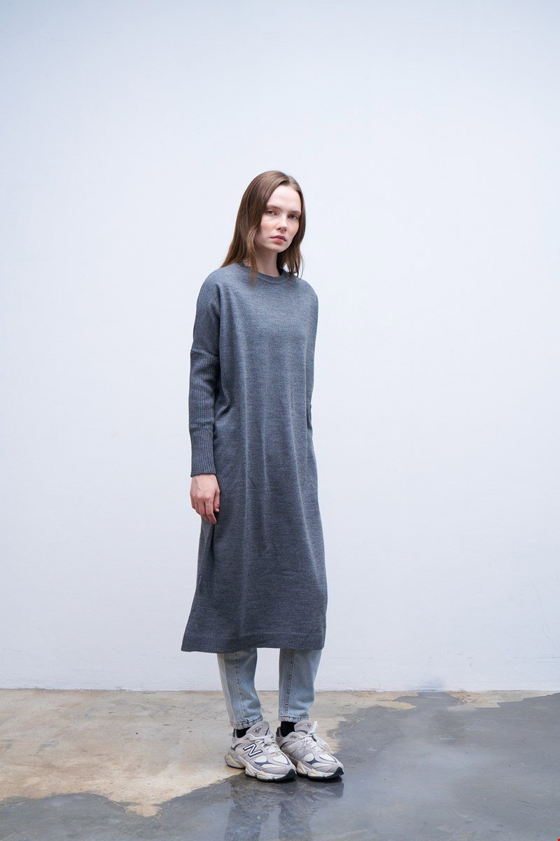 Qanu Basıc Triko Gri 