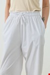 Qanu Else Poplin Pantolon Beyaz