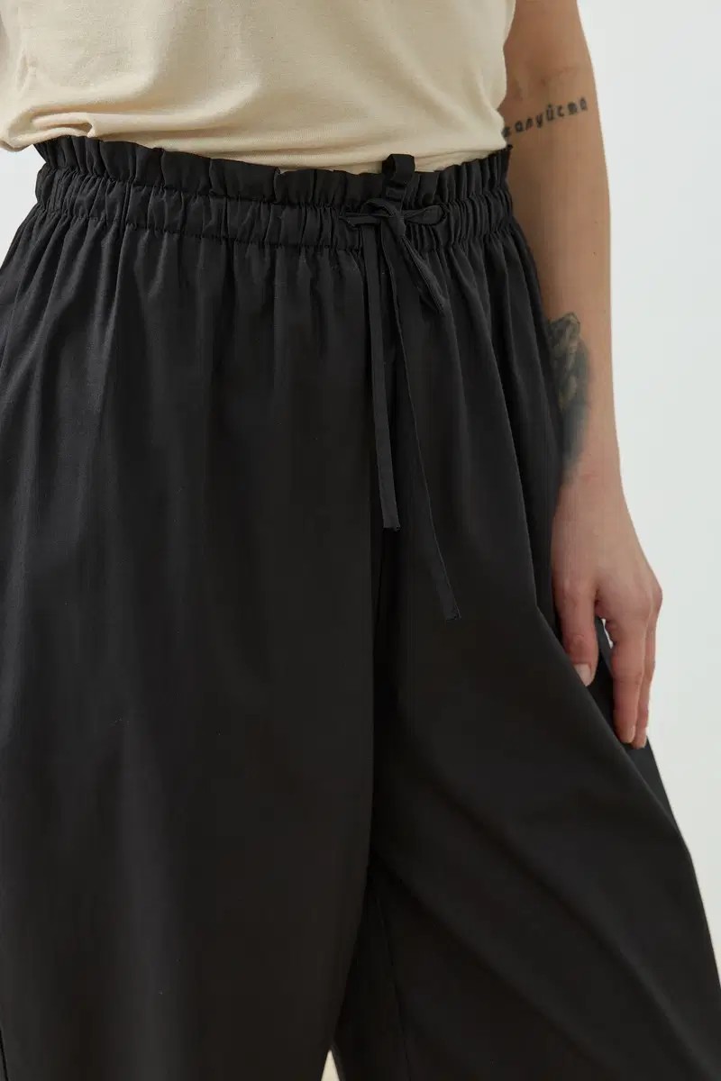 Qanu Else Poplin Pantolon Siyah