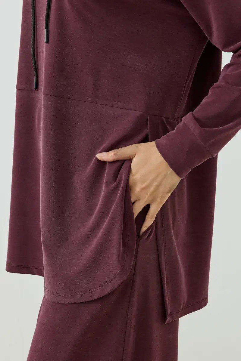 Qanu Flexel Modal Takım Mürdüm