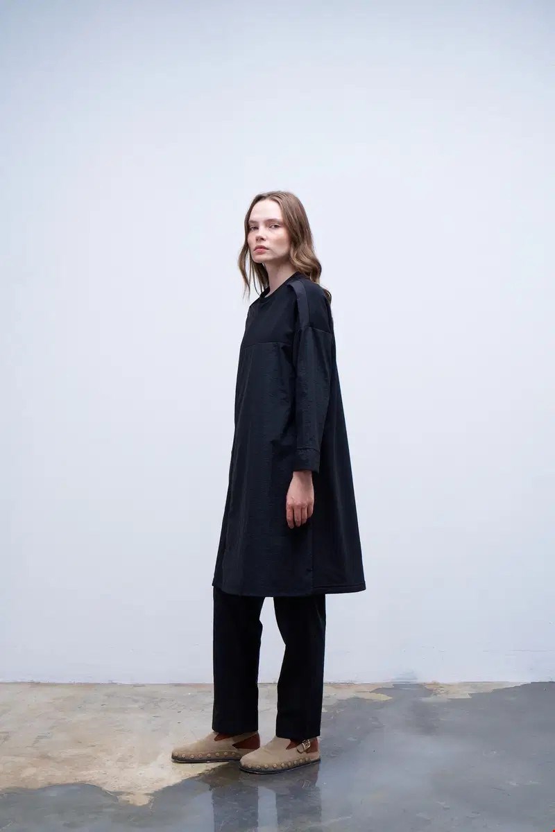 Qanu Garnili Sweatshirt Siyah 