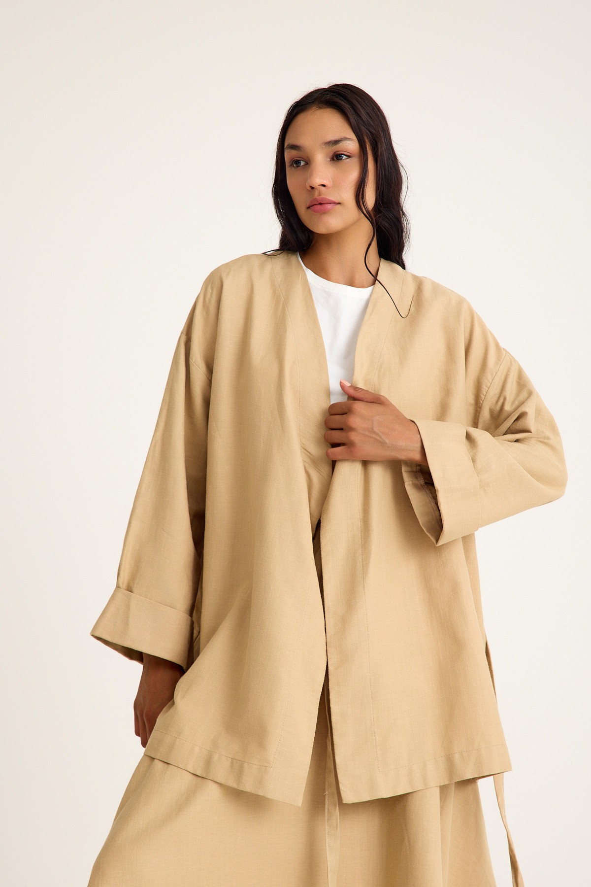 Qanu Keten Etek Camel 