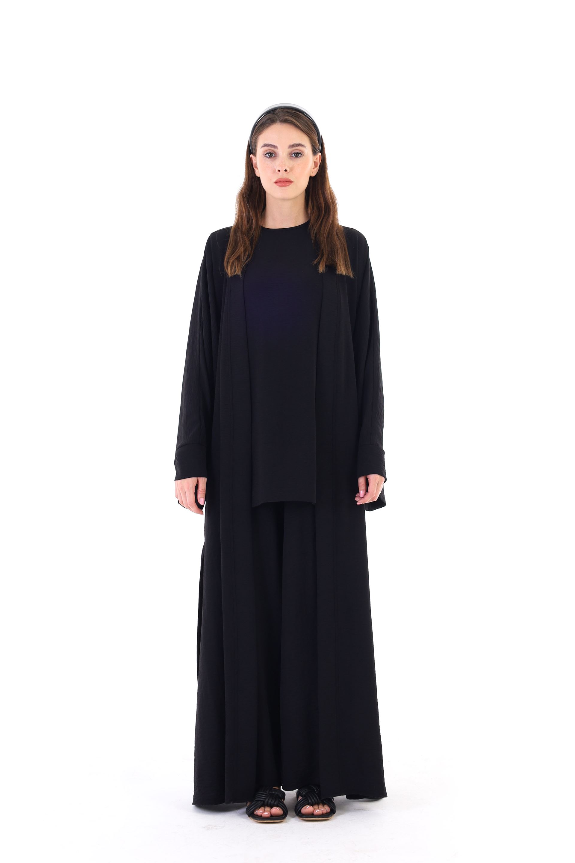 Qanu Kimono 3'lü Takım Siyah