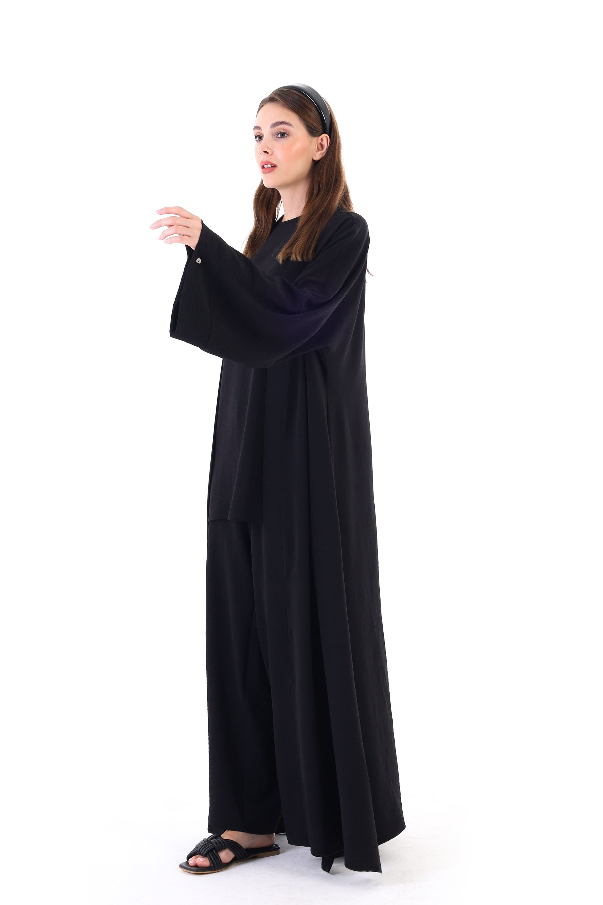 Qanu Kimono 3'lü Takım Siyah