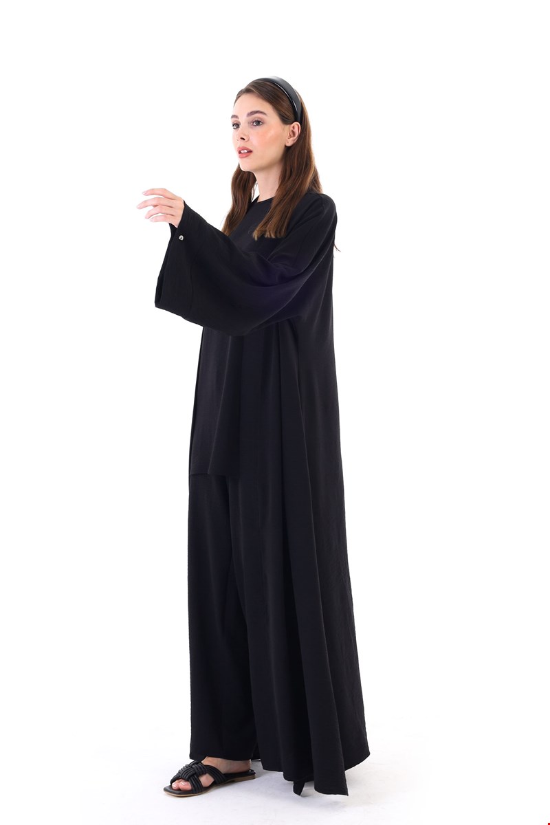 Qanu Kimono 3'lü Takım Siyah