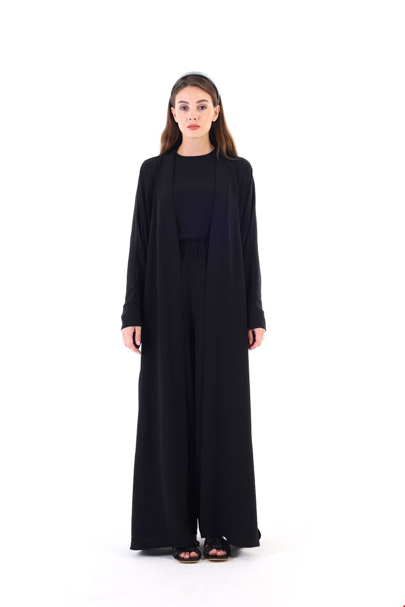 Qanu Kimono 3'lü Takım Siyah