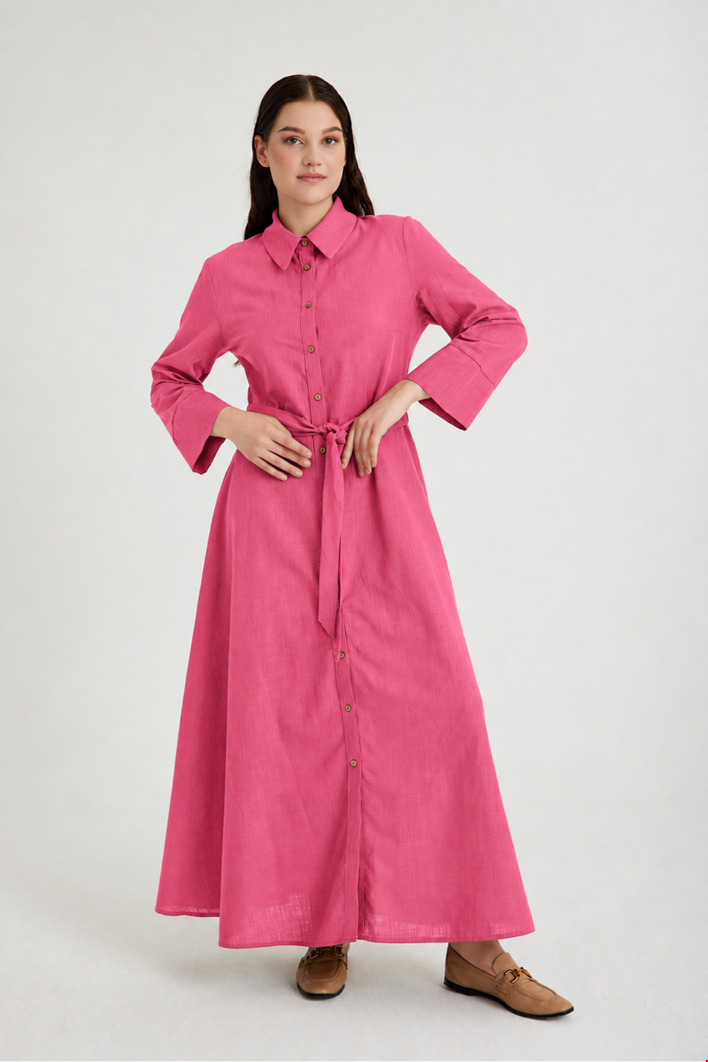 Qanu Rose Elbise Pembe 