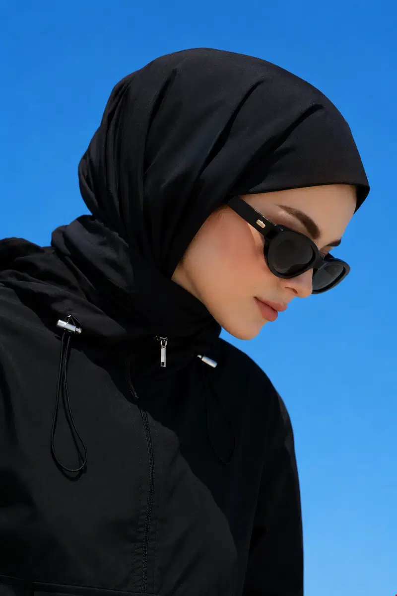 Qanu Tesettür Mayo Eşarp Siyah
