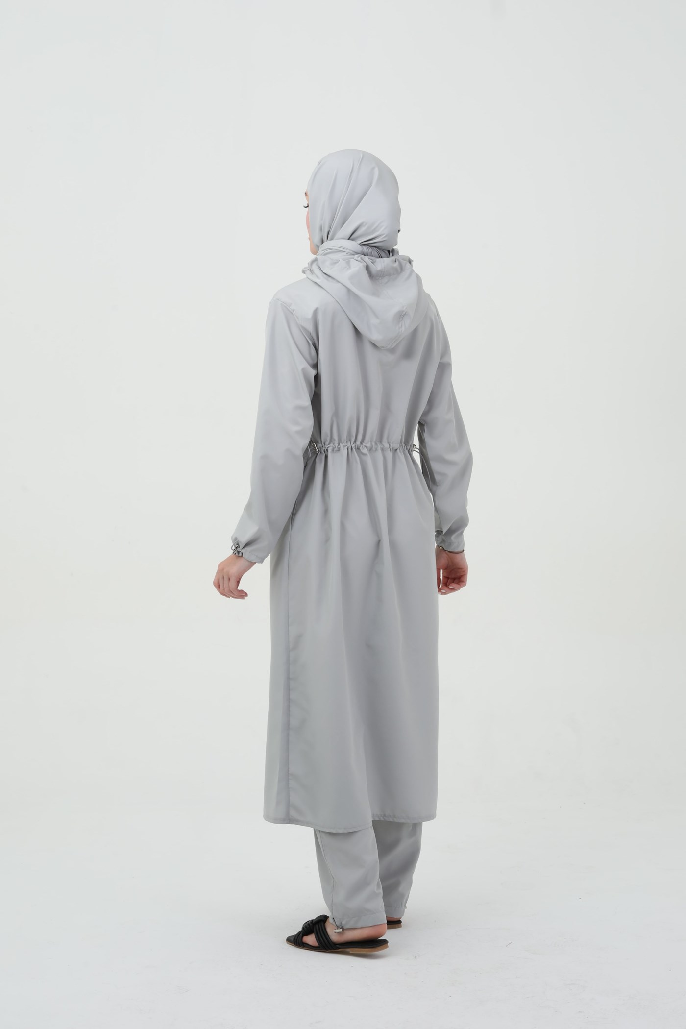 Qanu Uzun Mayo Takım Gri