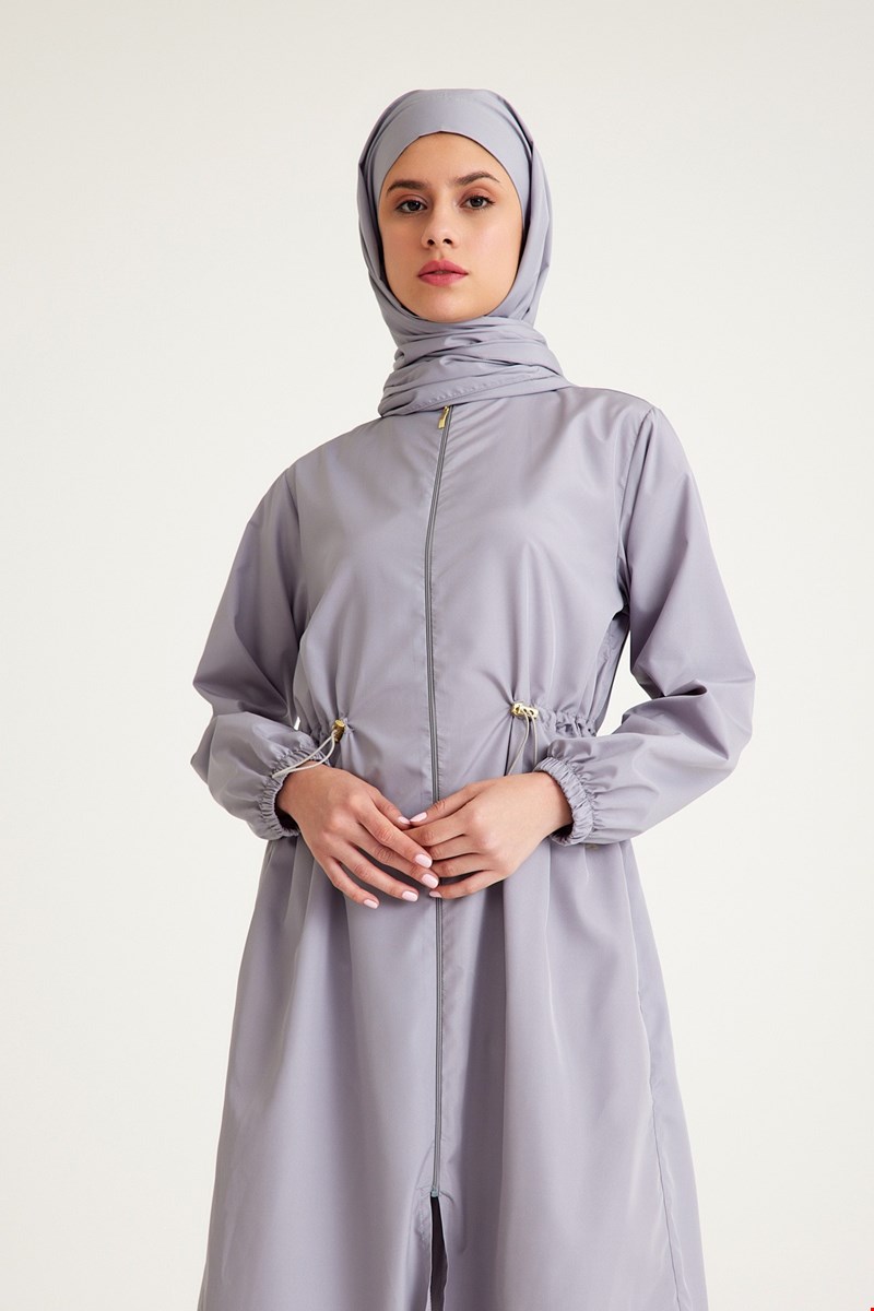 Qanu Tesettür Mayo 3'lü Set Gri 