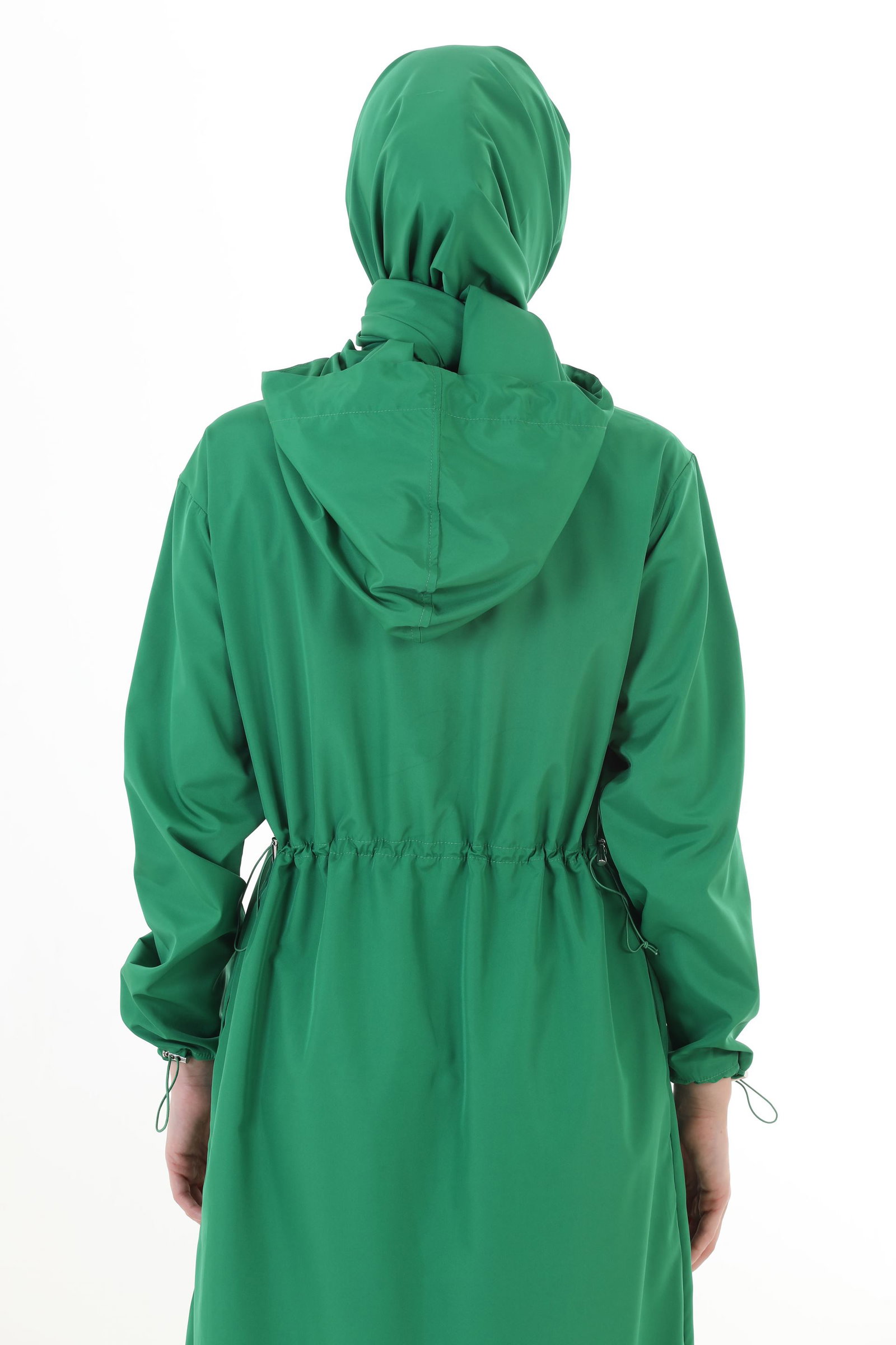 Qanu Uzun Tesettür Mayo 3'lü Set Yesil