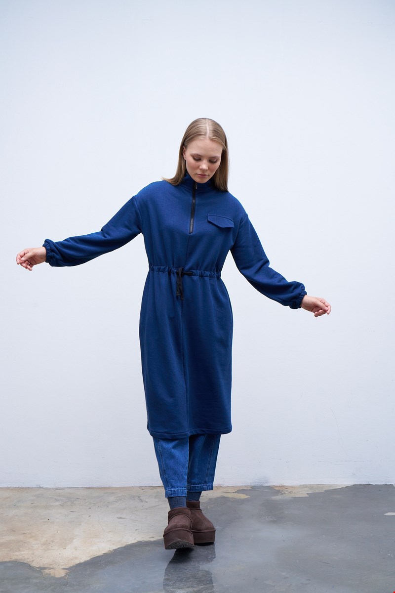 Qanu Tünelli Sweatshirt Lacivert