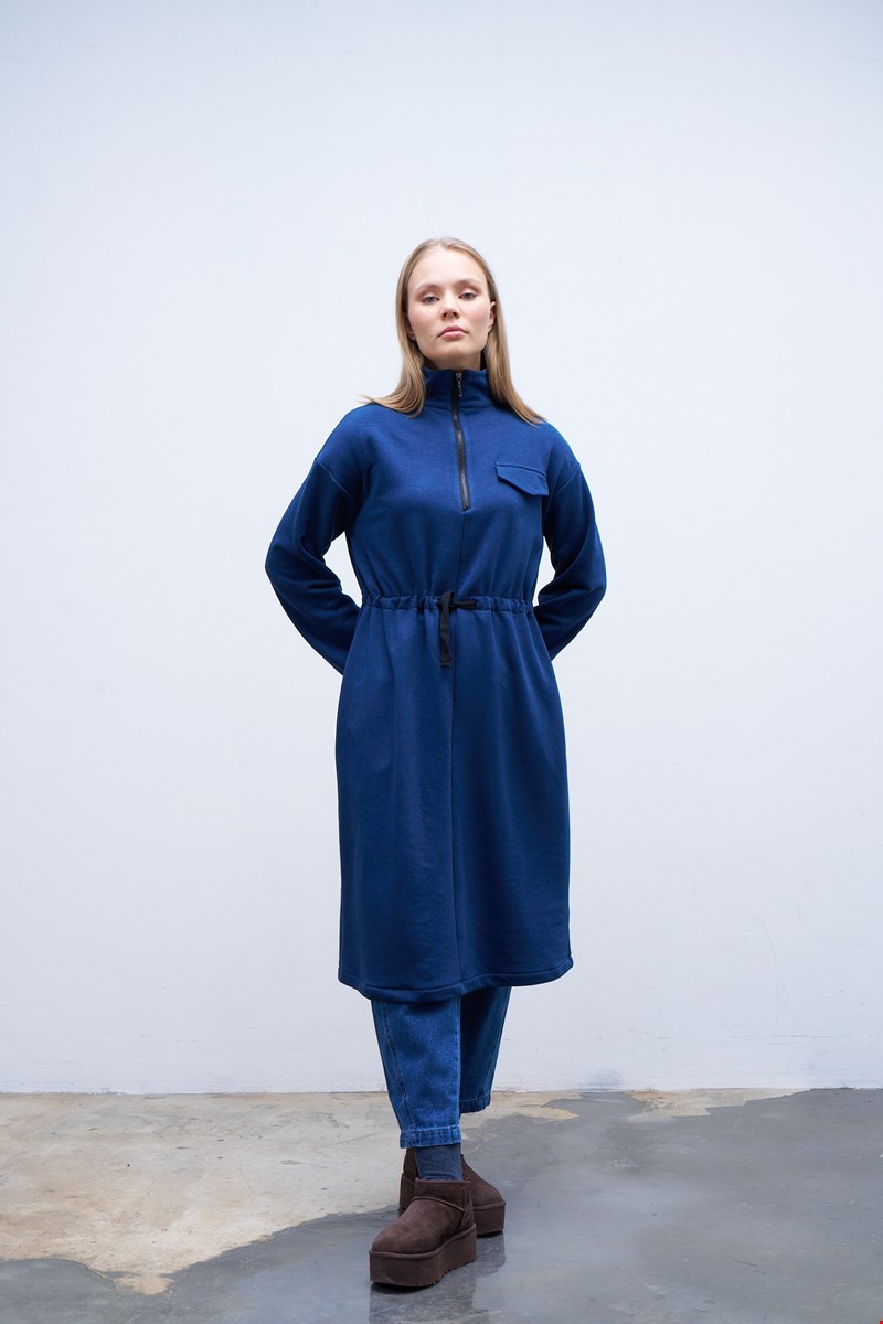 Qanu Tünelli Sweatshirt Lacivert