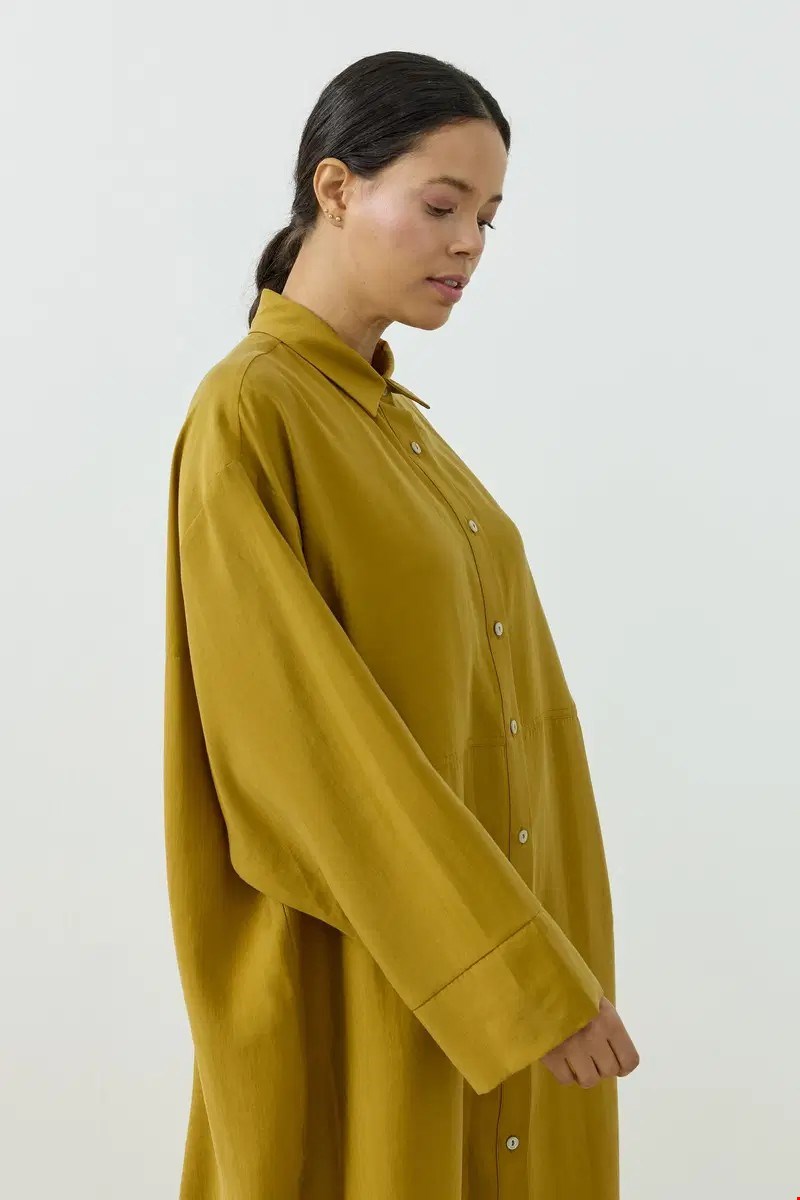 Qanu Velin Gömlek Safran