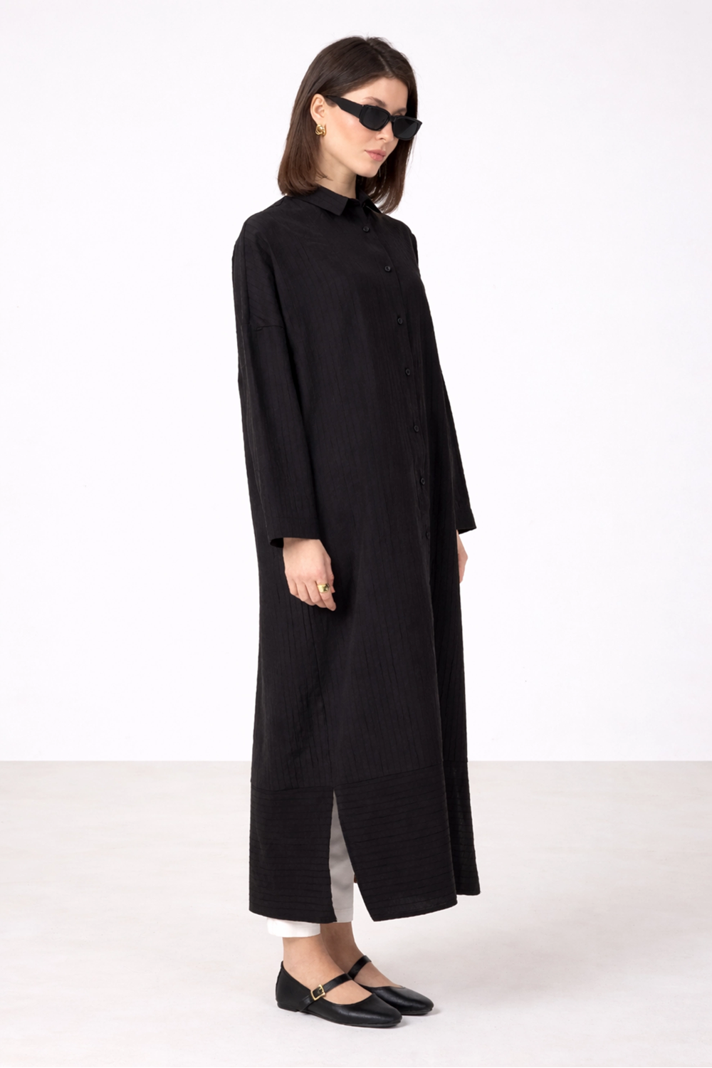 Qanu Aren Gömlek Siyah