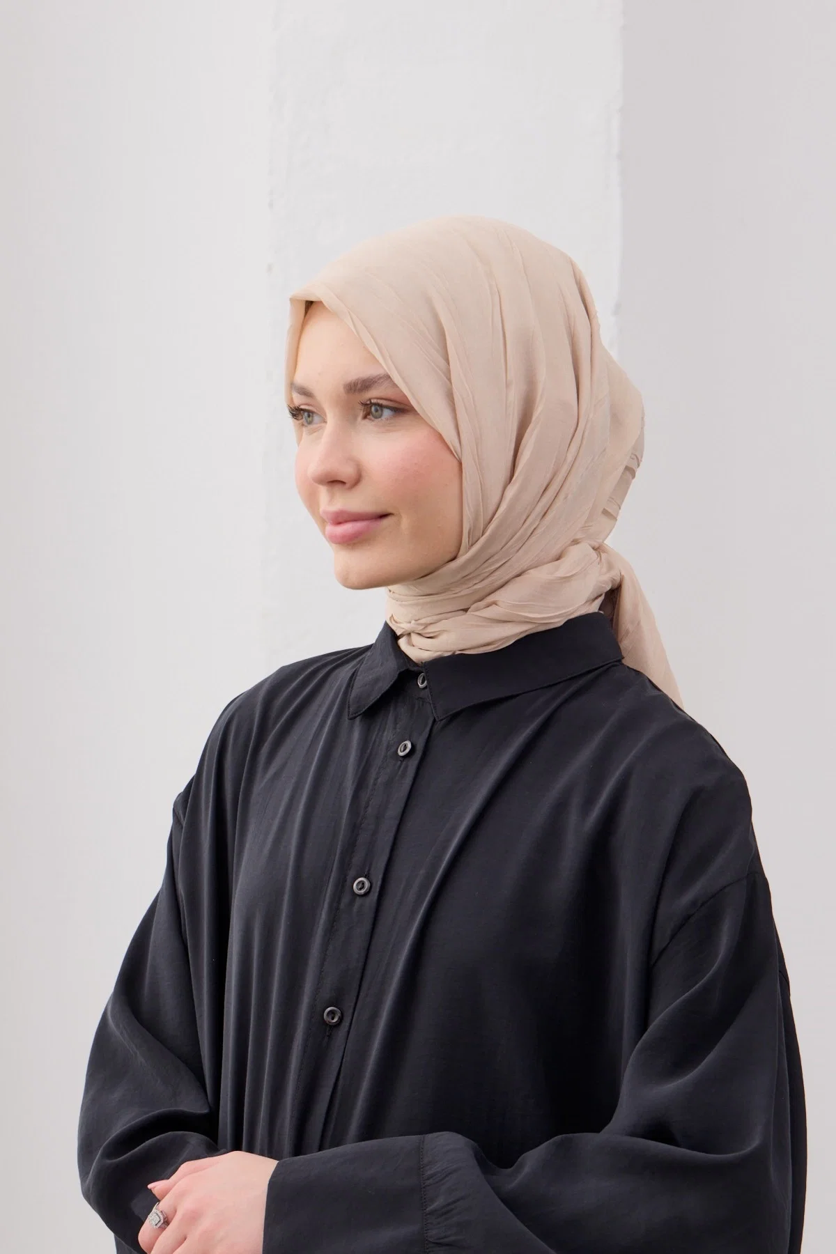 Qanu Bambu Pilise Şal Bej