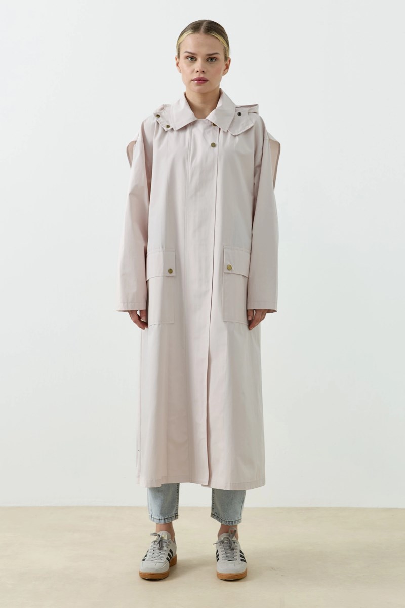 Qanu Core Yağmurluk Bej