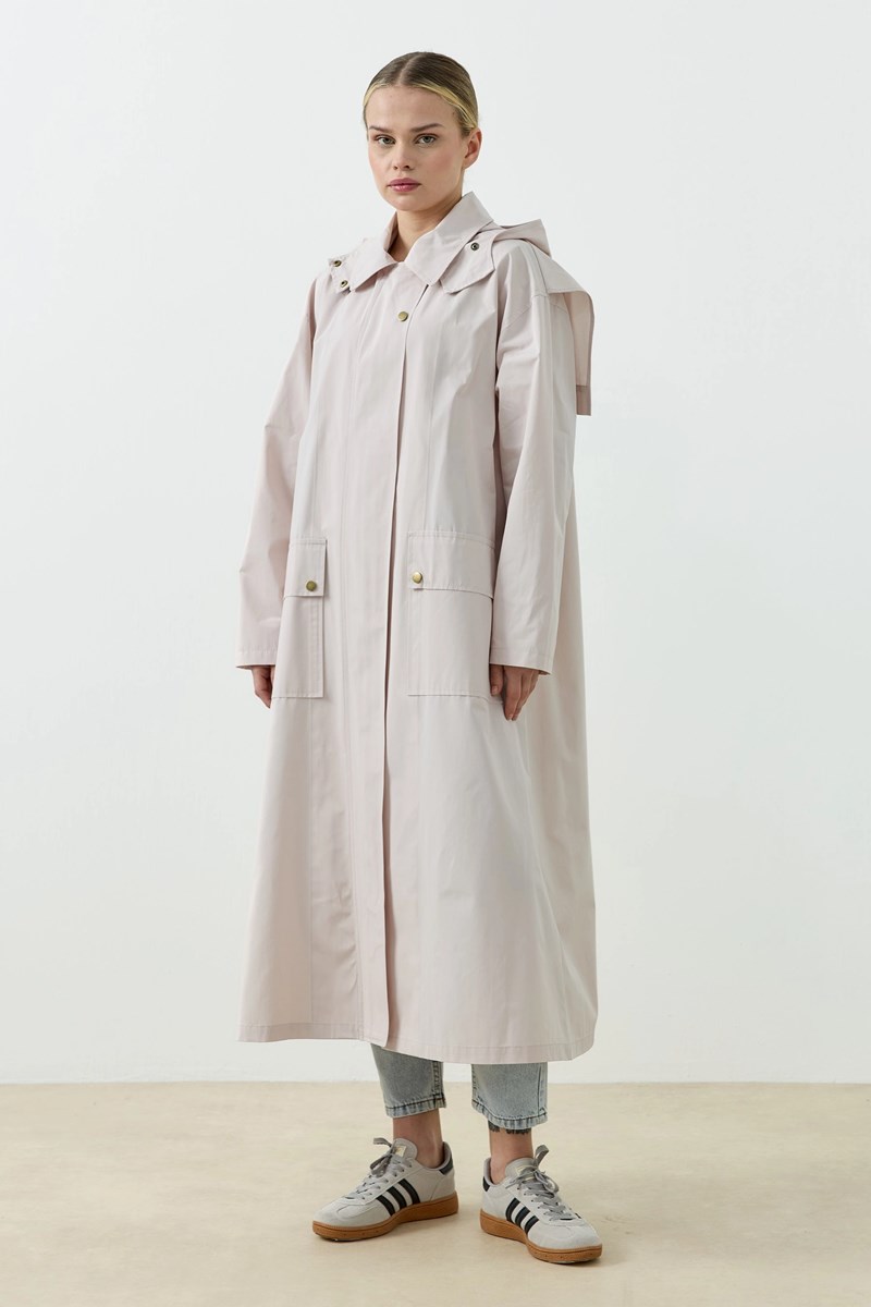 Qanu Core Yağmurluk Bej