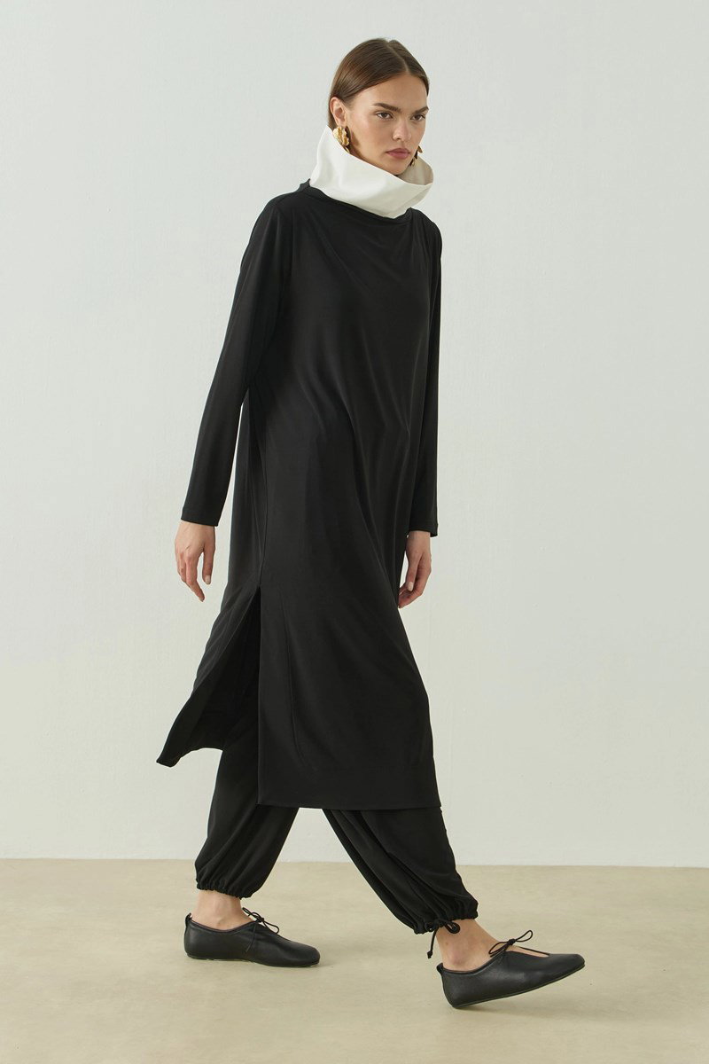 Qanu Monarch Tunik Siyah 