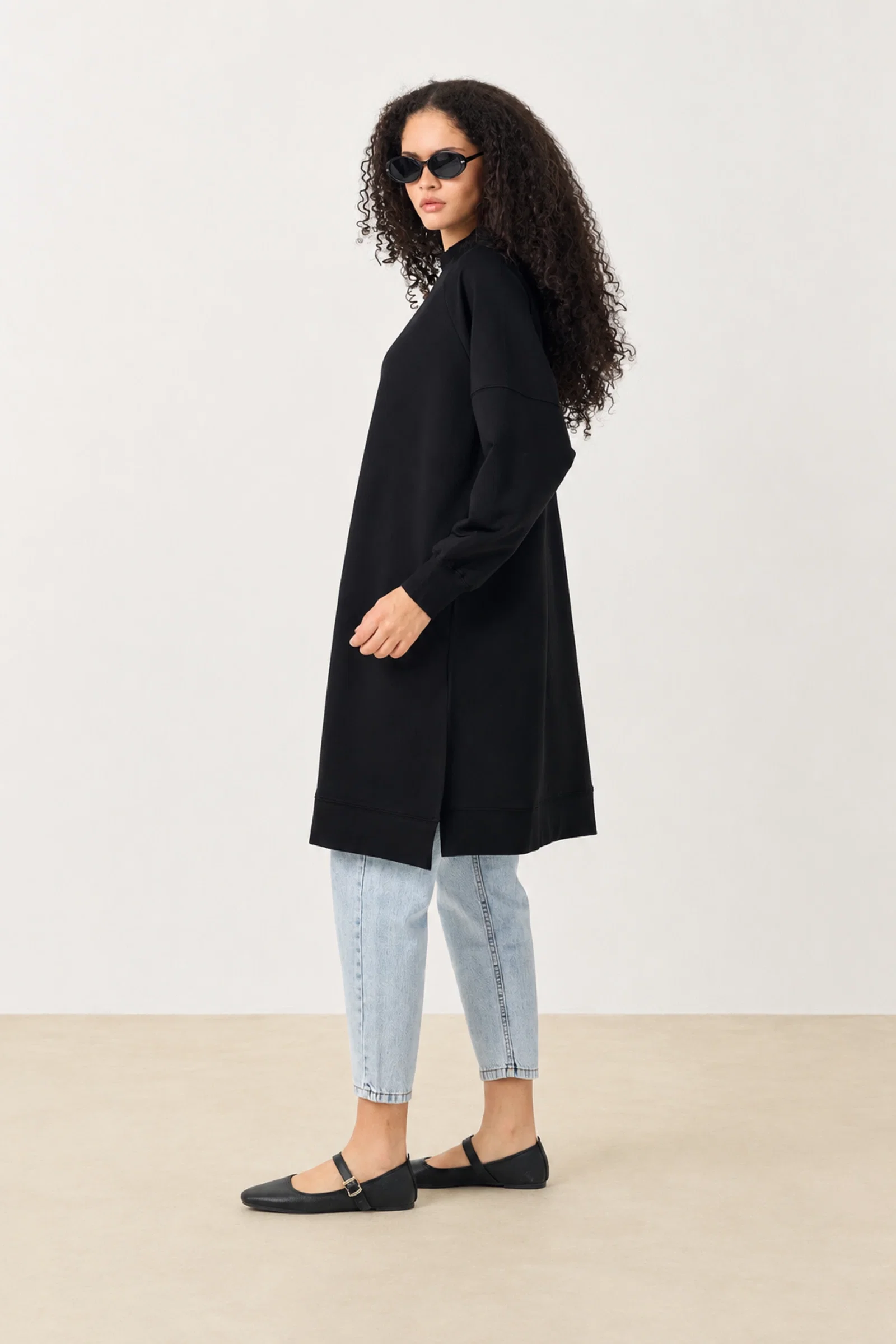 Qanu Nero Sweatshirt Siyah